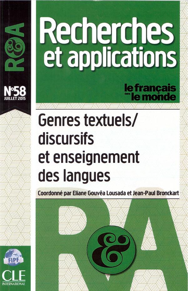 Recherches et Applications n°58