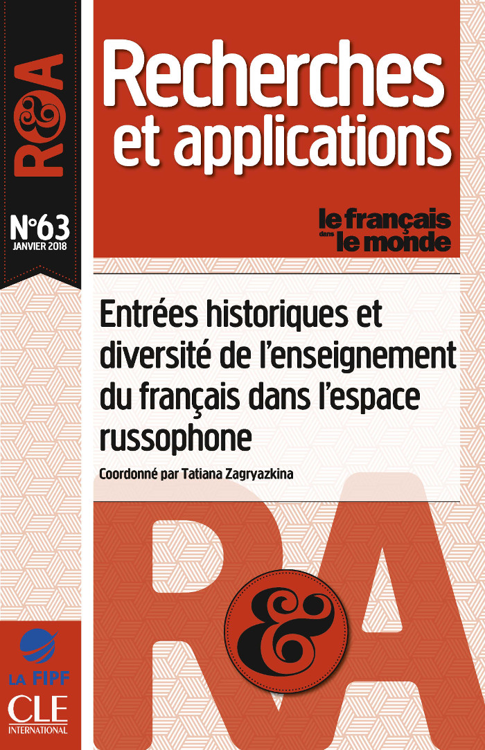 Recherches et Applications n°63